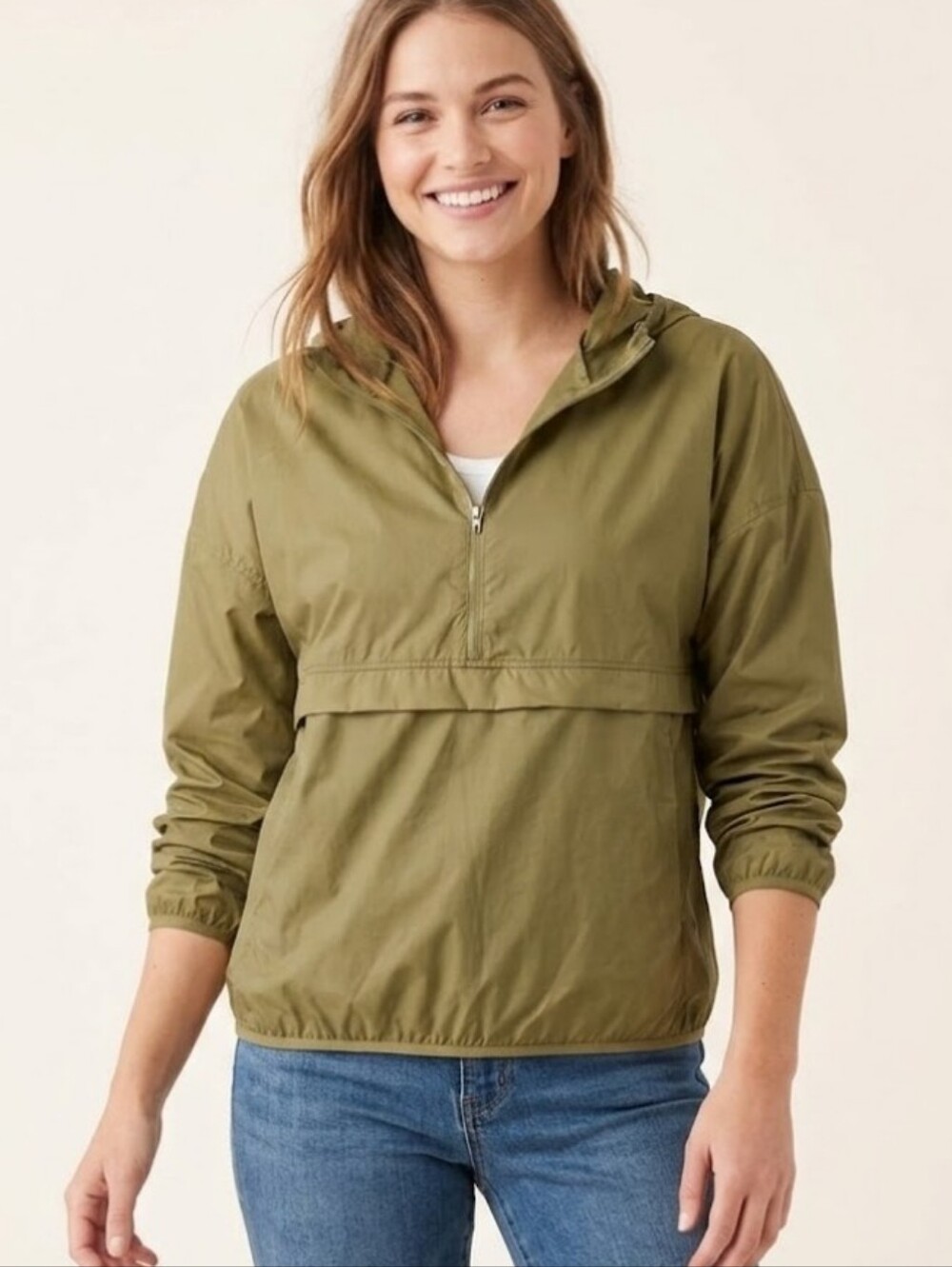 NWT- Prana Packable Whistler Anorak- Sweet Grass Green Hoodie XS